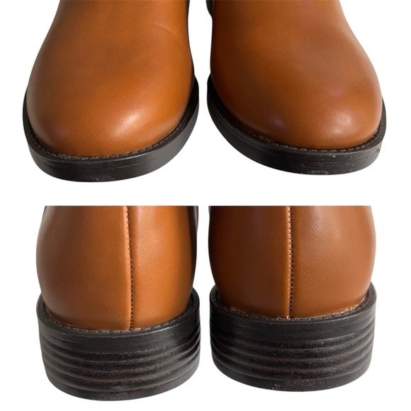 BANDOLINO Romi Womens Faux Leather Round Toe Knee-High Boots in Medium Natural 7 - Picture 8 of 15